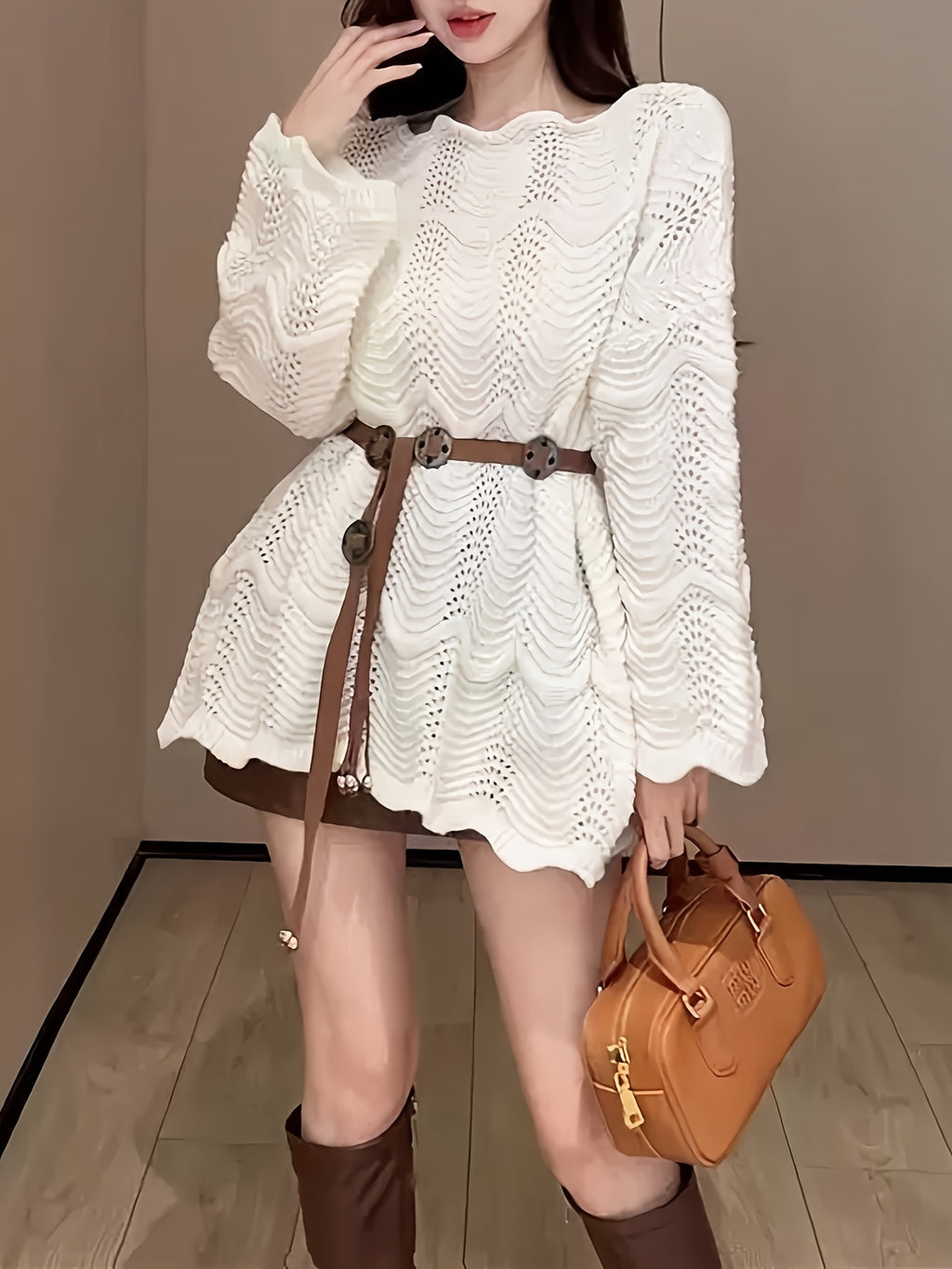 Off-Shoulder/One-Shoulder Lace Kimono Jacket