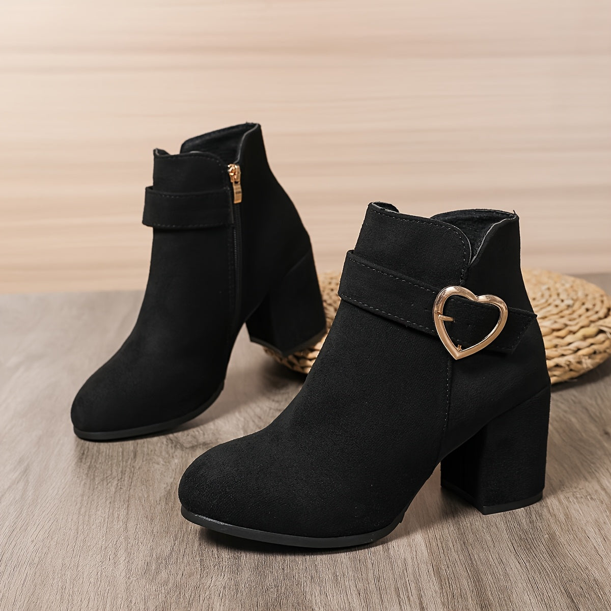 Chunky Heel Ankle Boots