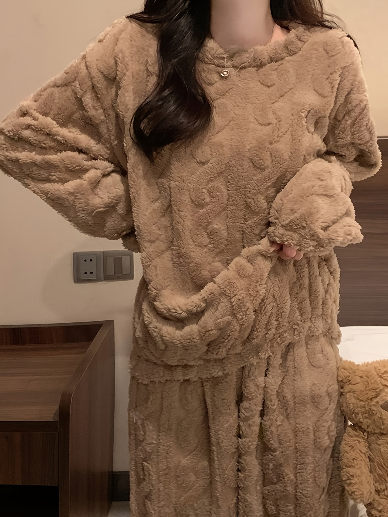 Fleece-Lined Pajama Set