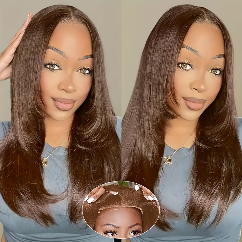Glueless T-Part Synthetic Lace Front Wig