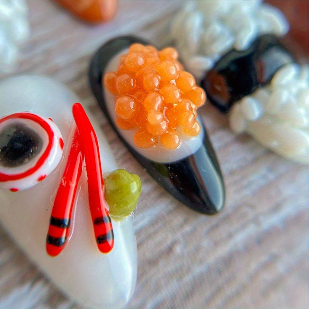 {10pcs} Japanese Sushi Press-On Nails
