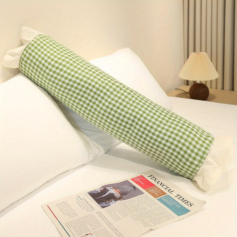 Plaid Cylindrical Pillow