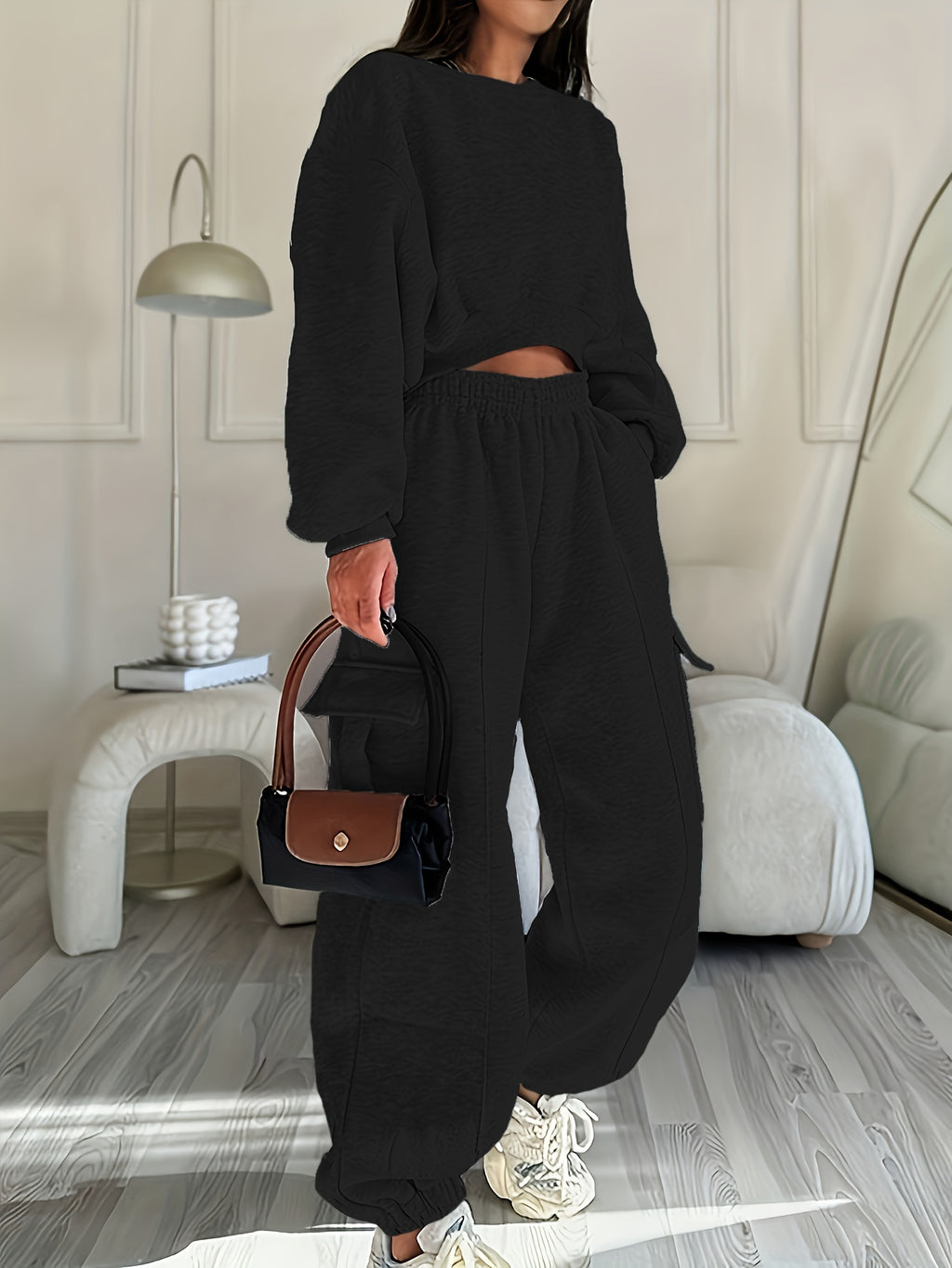 {2pcs} Oversized Athletic Set