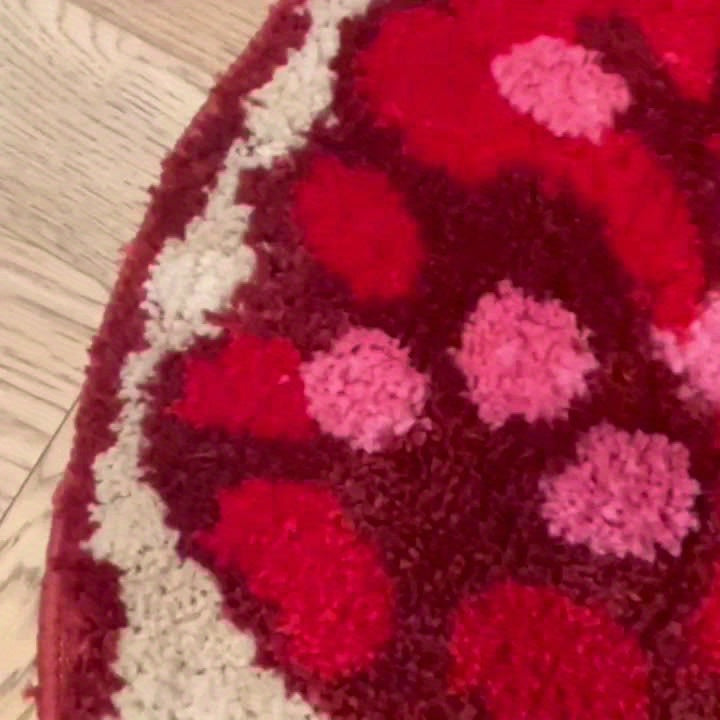 Pomegranate Fruit Shape Bath Rug
