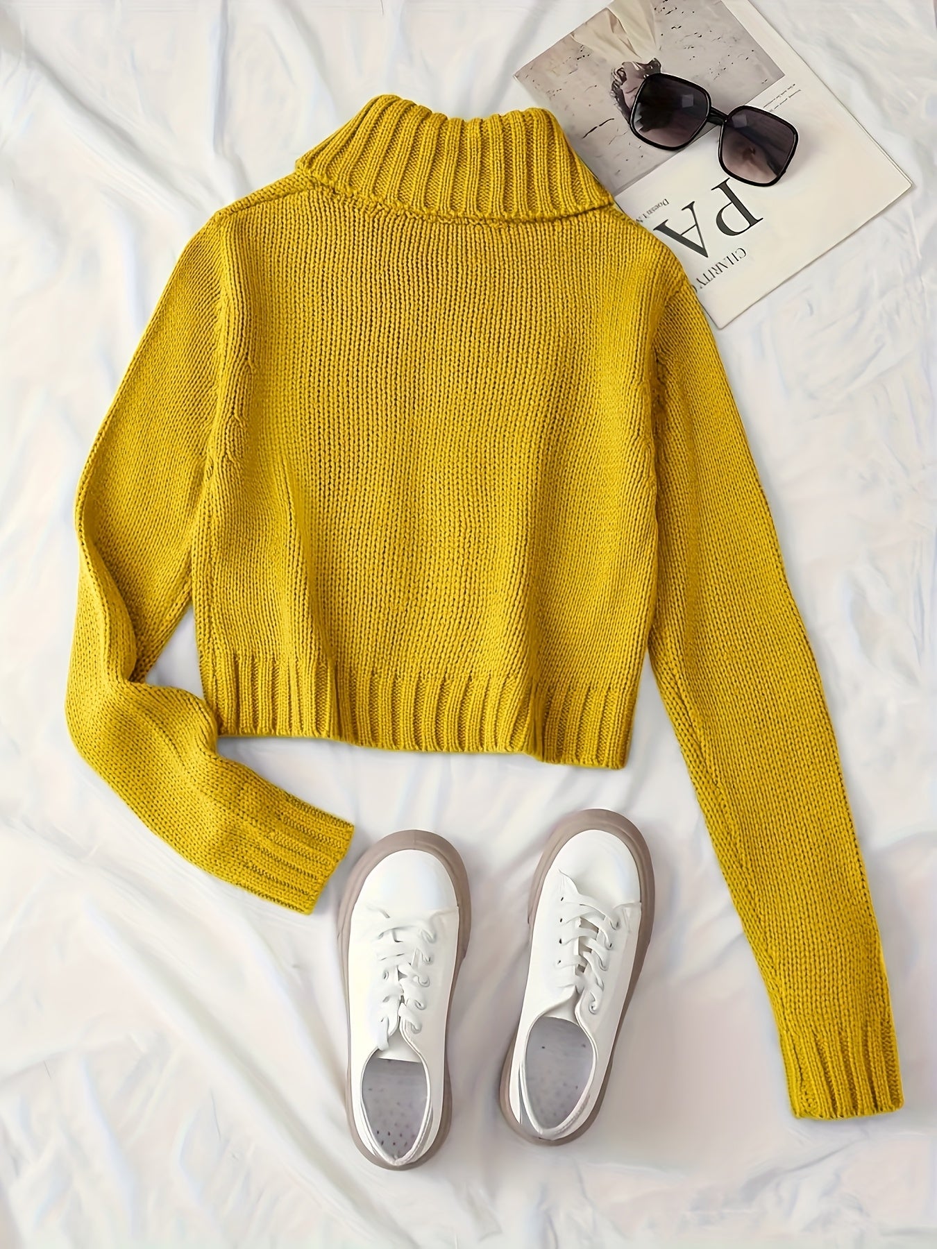 Women's Black Cardigan - Slim-Fit Sweater with Front Zipper & Golden Buttons, Elegant Stand-Up Collar for Formal/Casual Outfits - All-Season Chic Jacket, Versatile Layering, Modern Knitwear, Premium Finish, Fashionforward Wom