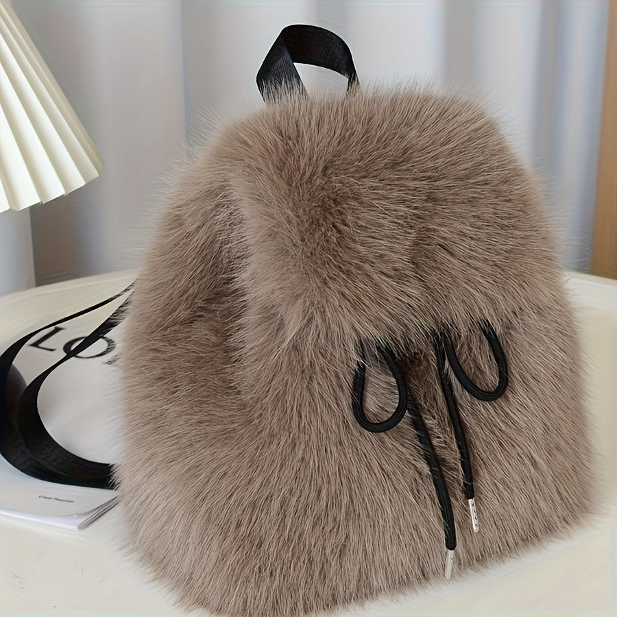 {1pc} Faux Fur Backpack
