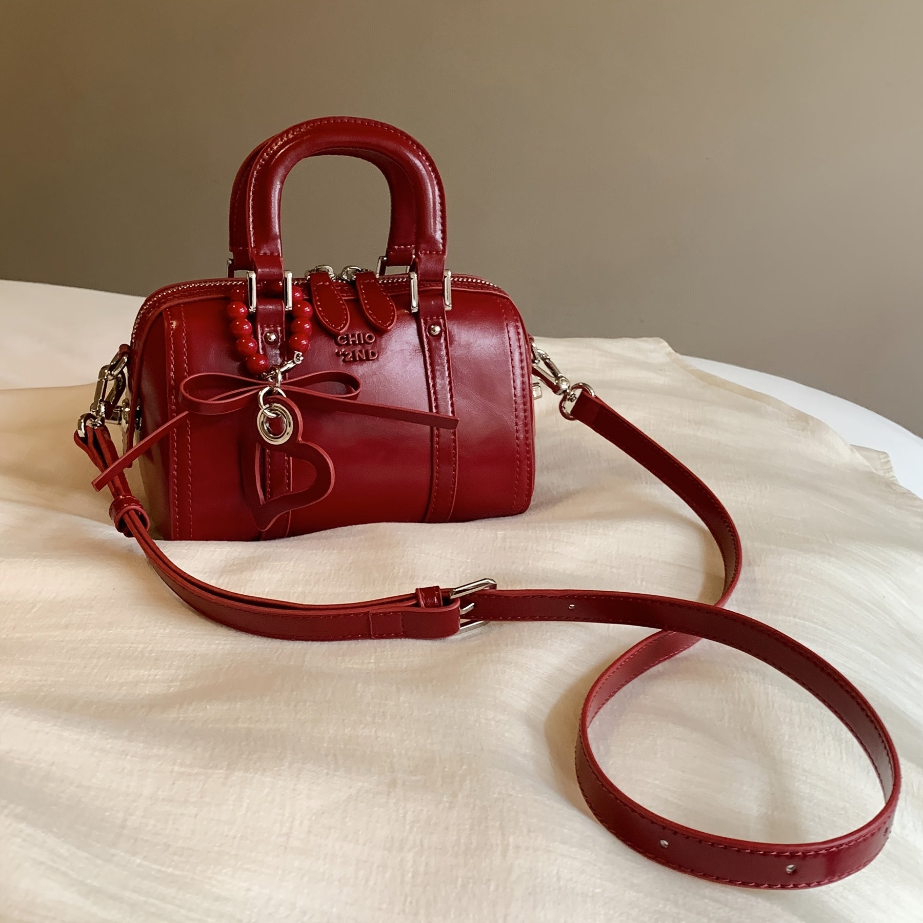 Red Boston Bag