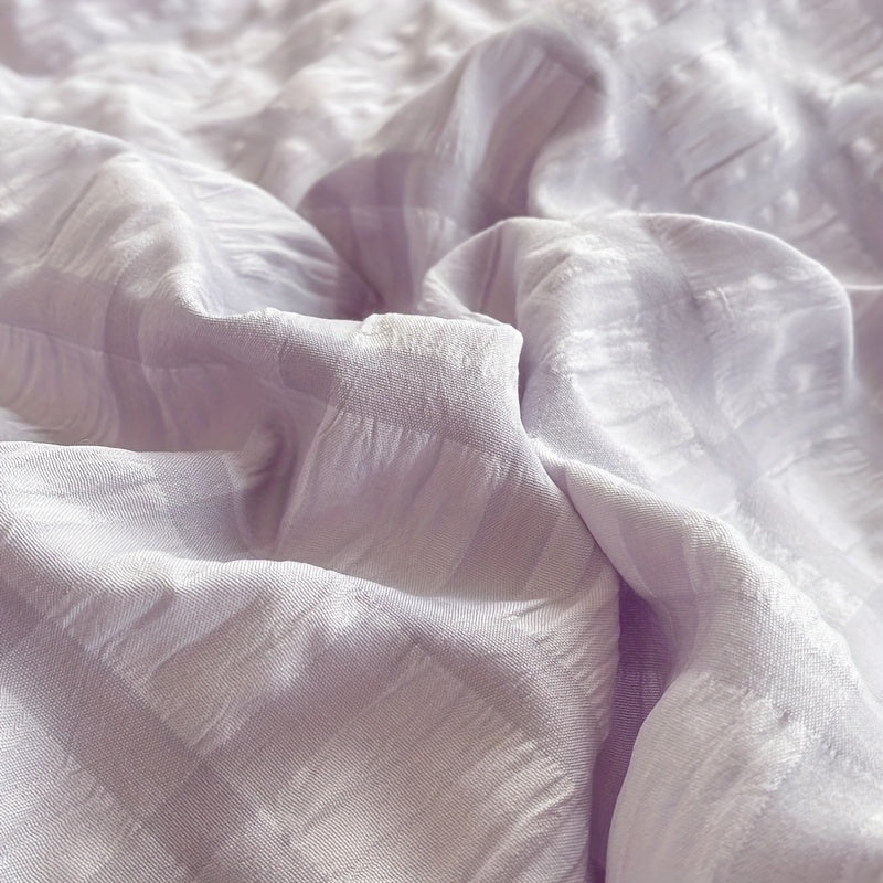 Double-Layer Lace Duvet Cover and Pillowcase Set