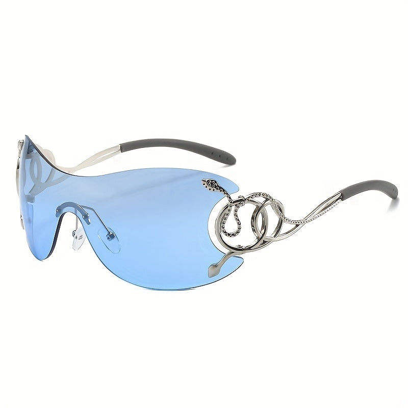 Frameless One-Piece Sunglasses