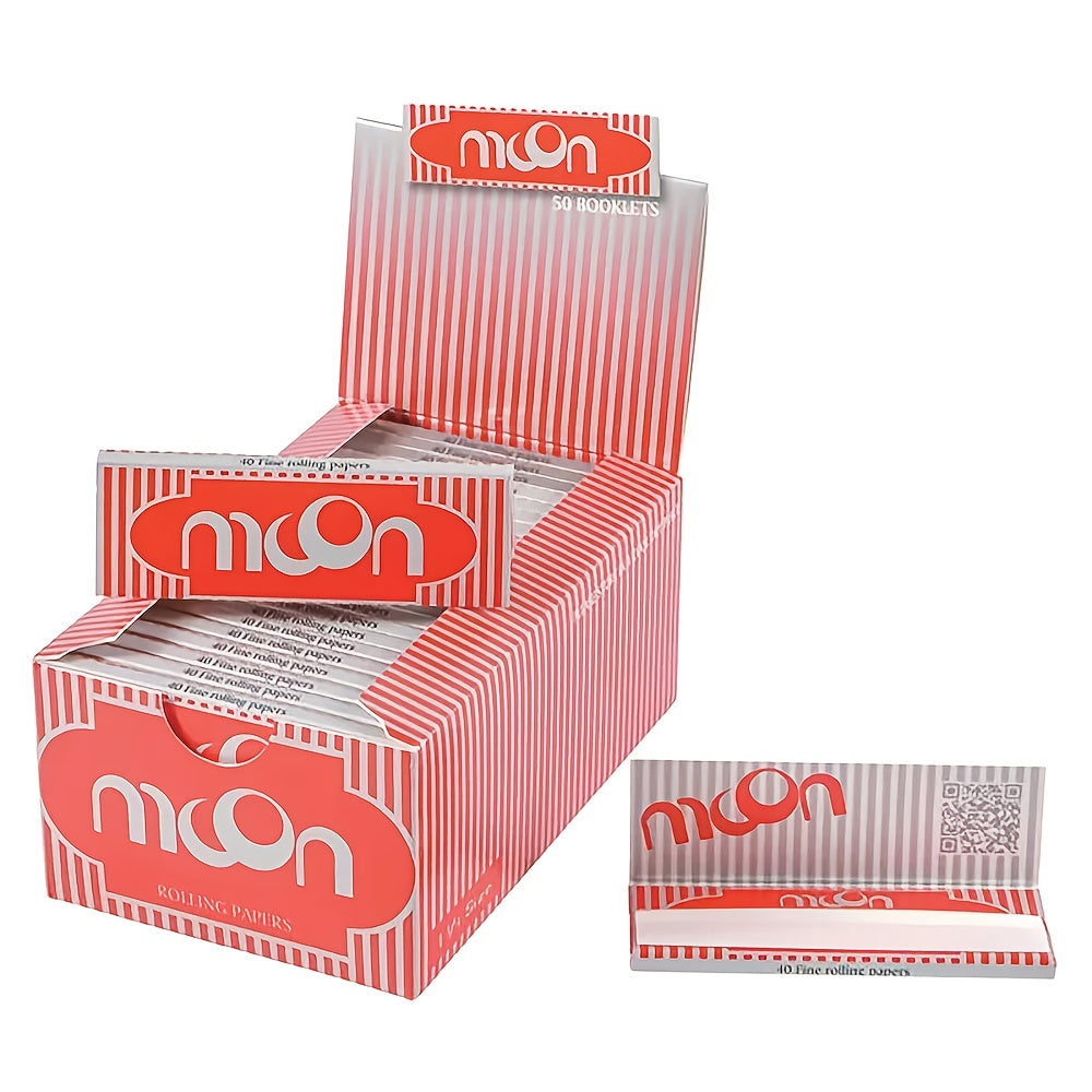 50-Pack MOON Rolling Papers - King Size (Large)