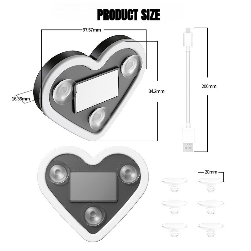 {2pcs} Car Interior Neon Heart Lights