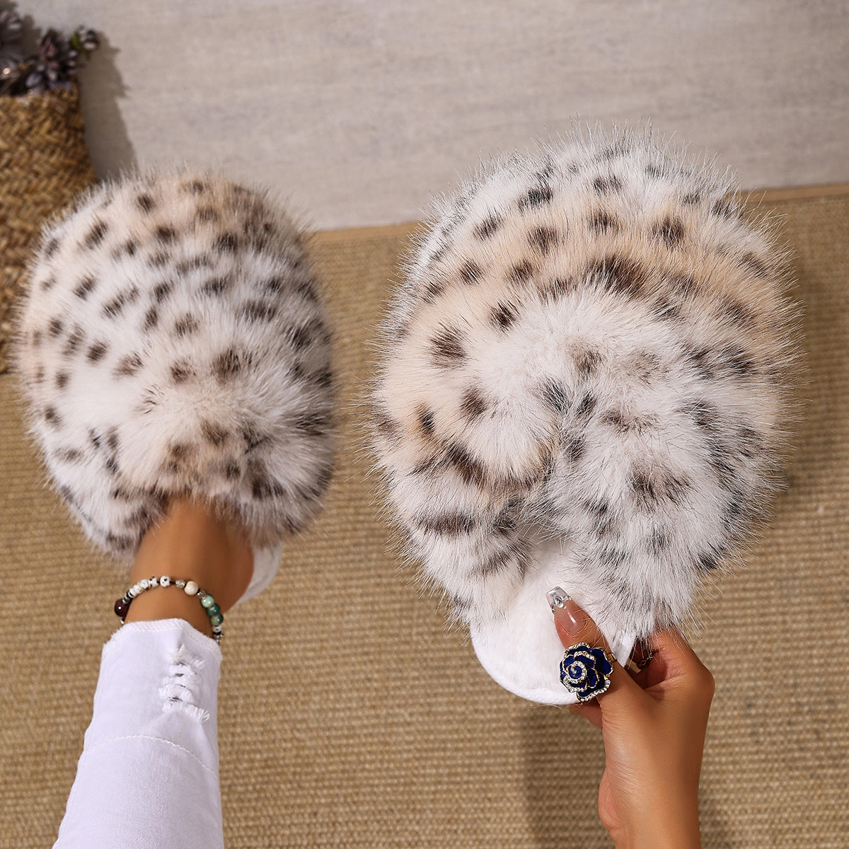 Cozy Leopard Slippers