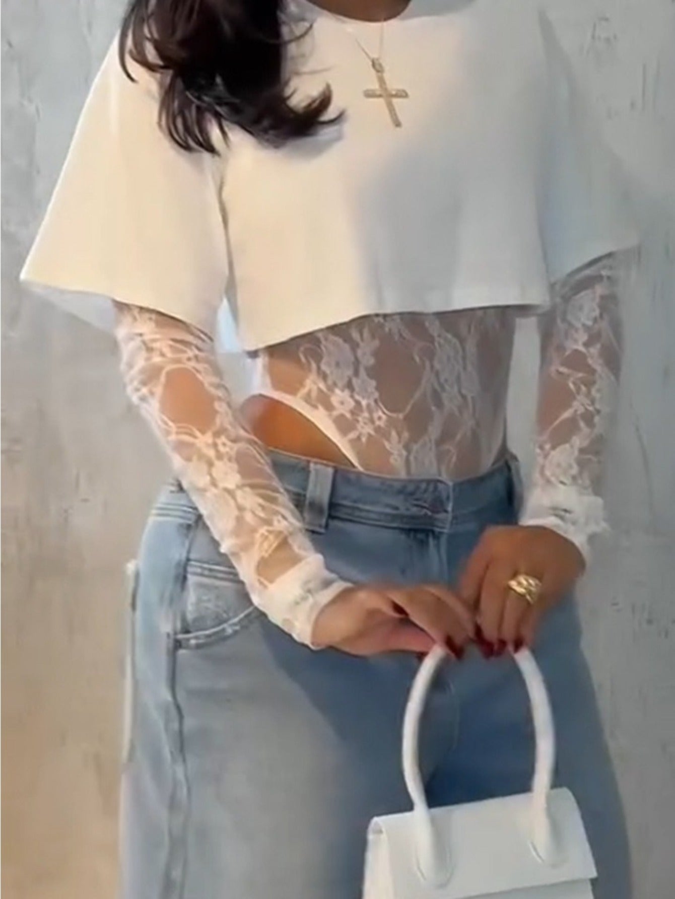 Lace Jumpsuit T-Shirt