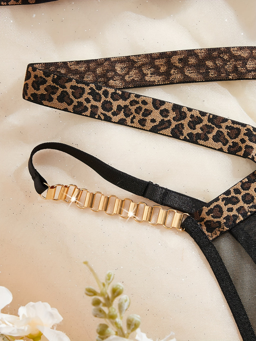 Leopard Print Lingerie Set