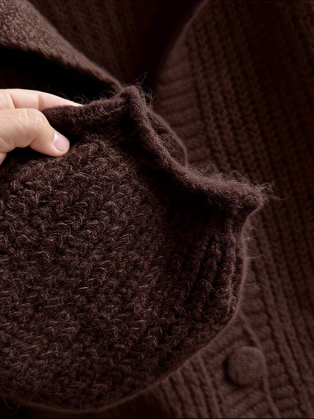 Elegant Brown Cardigan