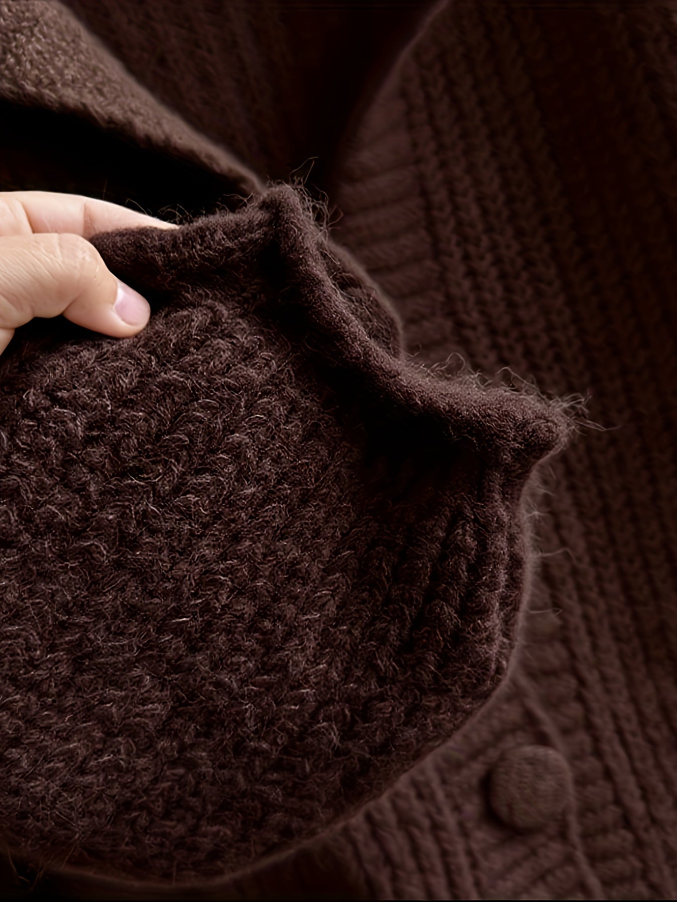 Elegant Brown Cardigan