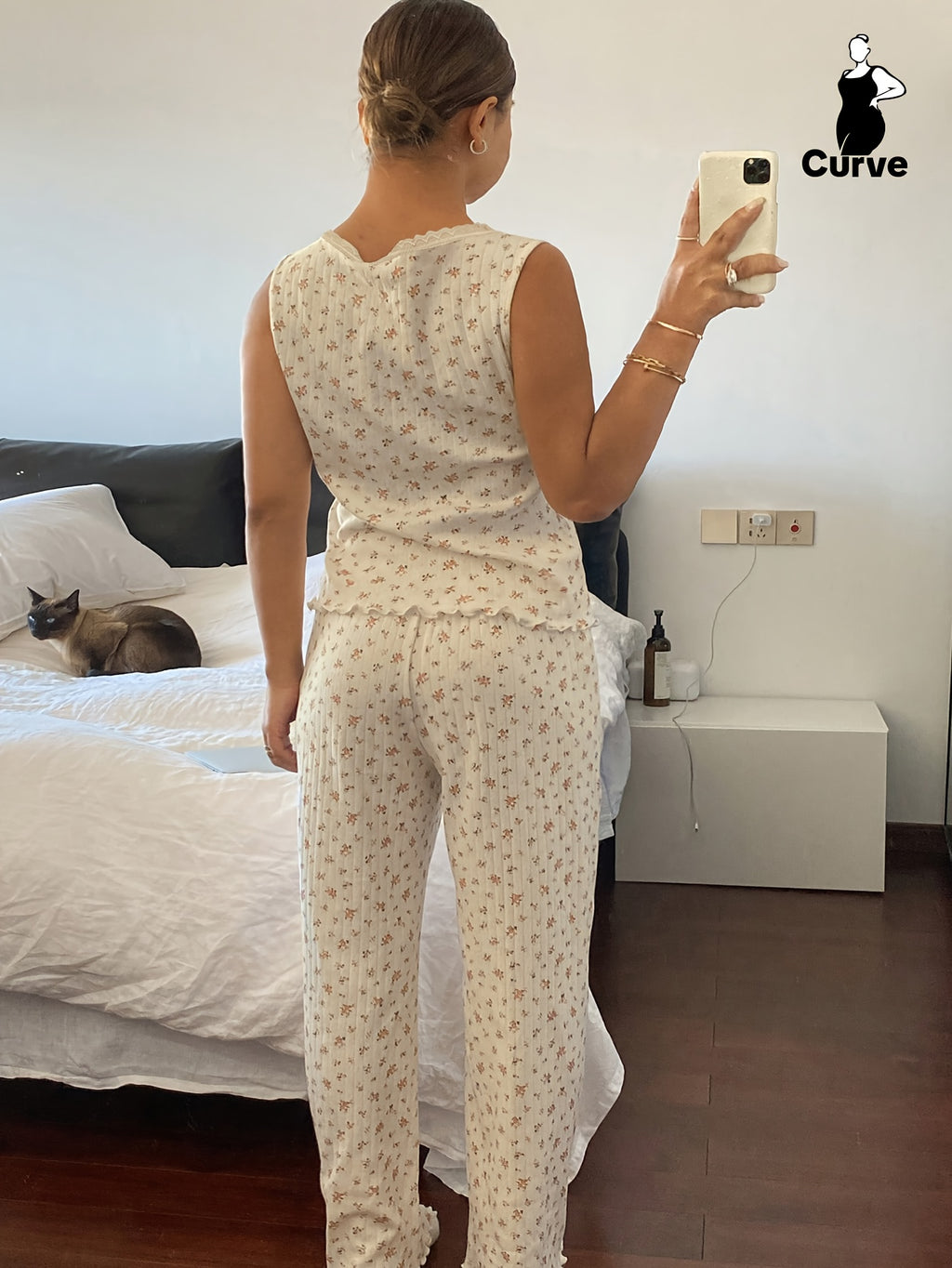 Floral Print Pajama Set