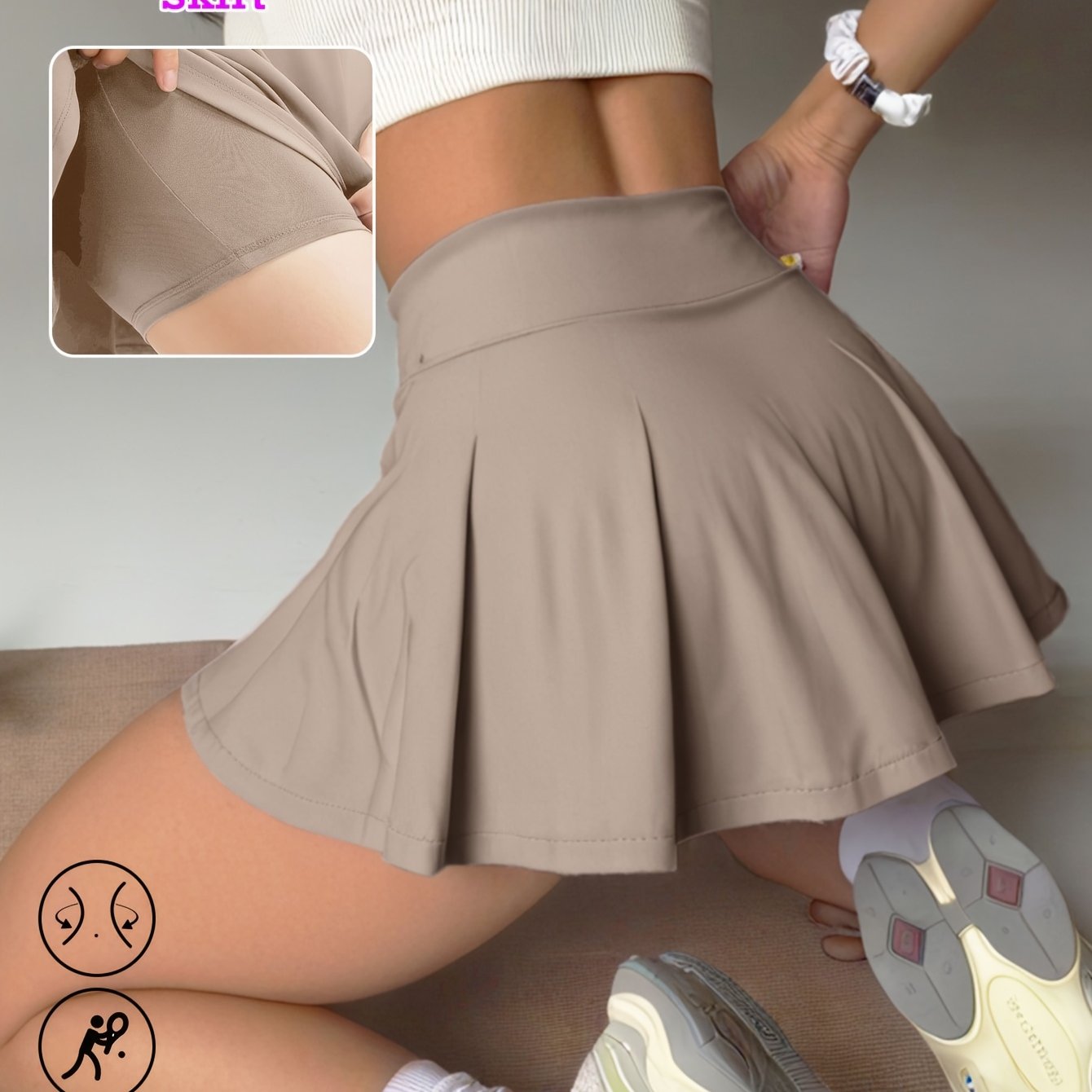 High-Waisted Sports Skirt