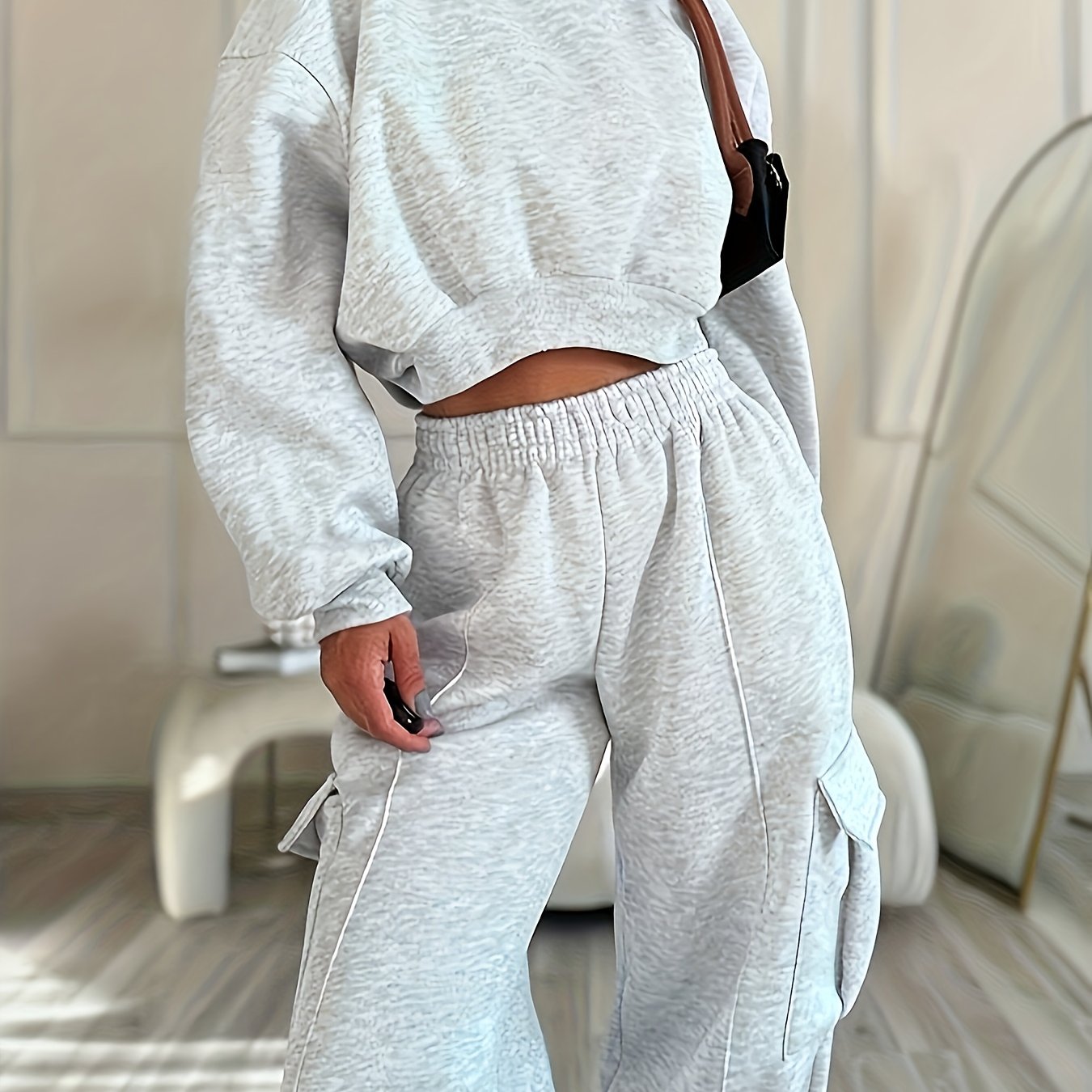 {2pcs} Oversized Athletic Set