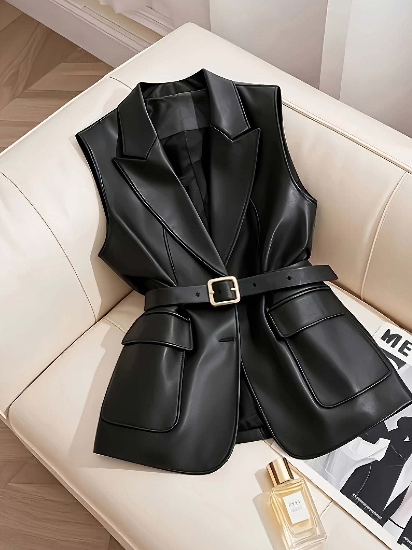 Stylish Waist-Cinched Vest