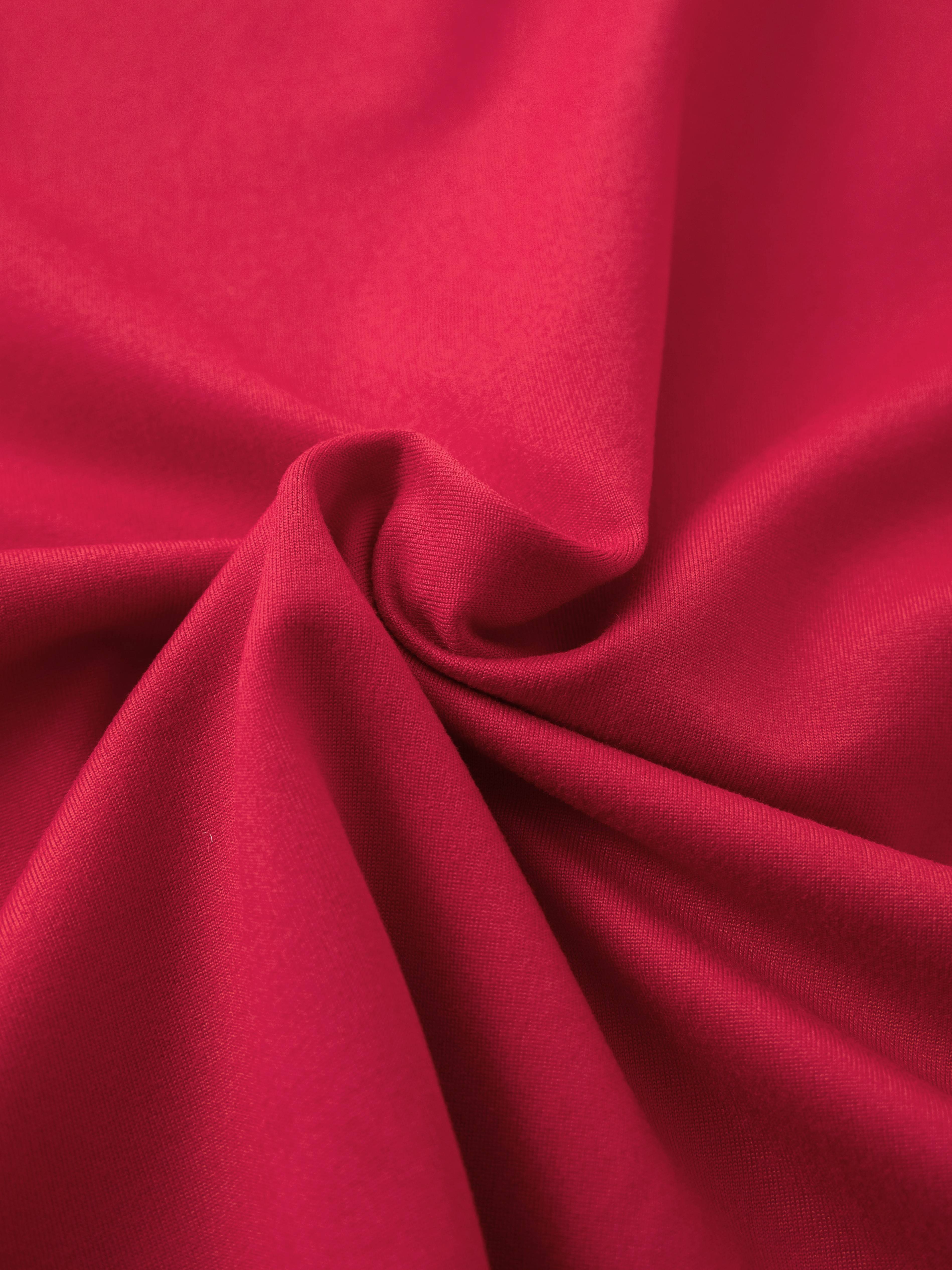 Soft Polyester Crew Neck Short Sleeve T-Shirt