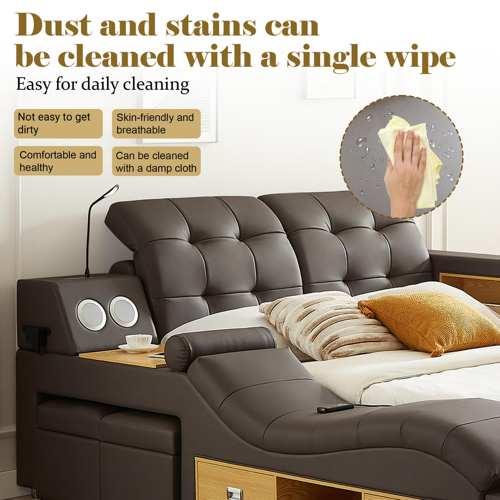 Multifunctional Large Bed Frame