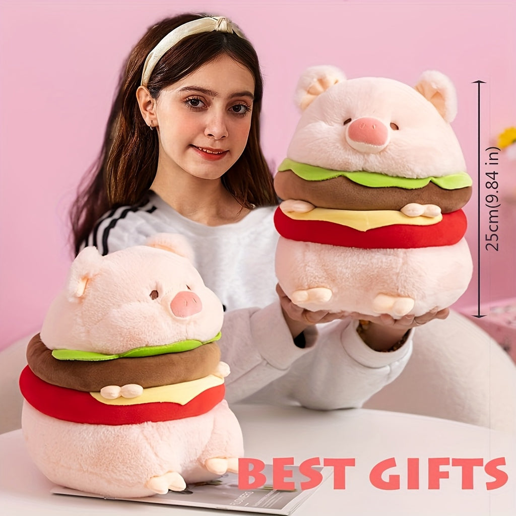 Hamburger & Pig Stuffed Animal