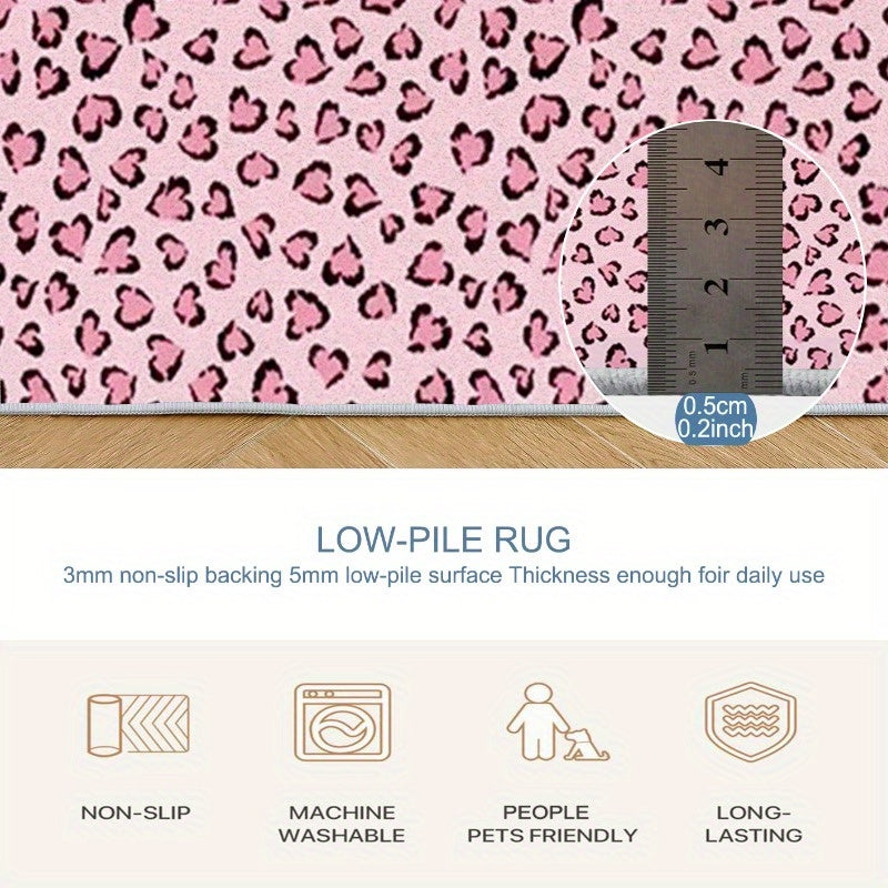Leopard Print Area Mat