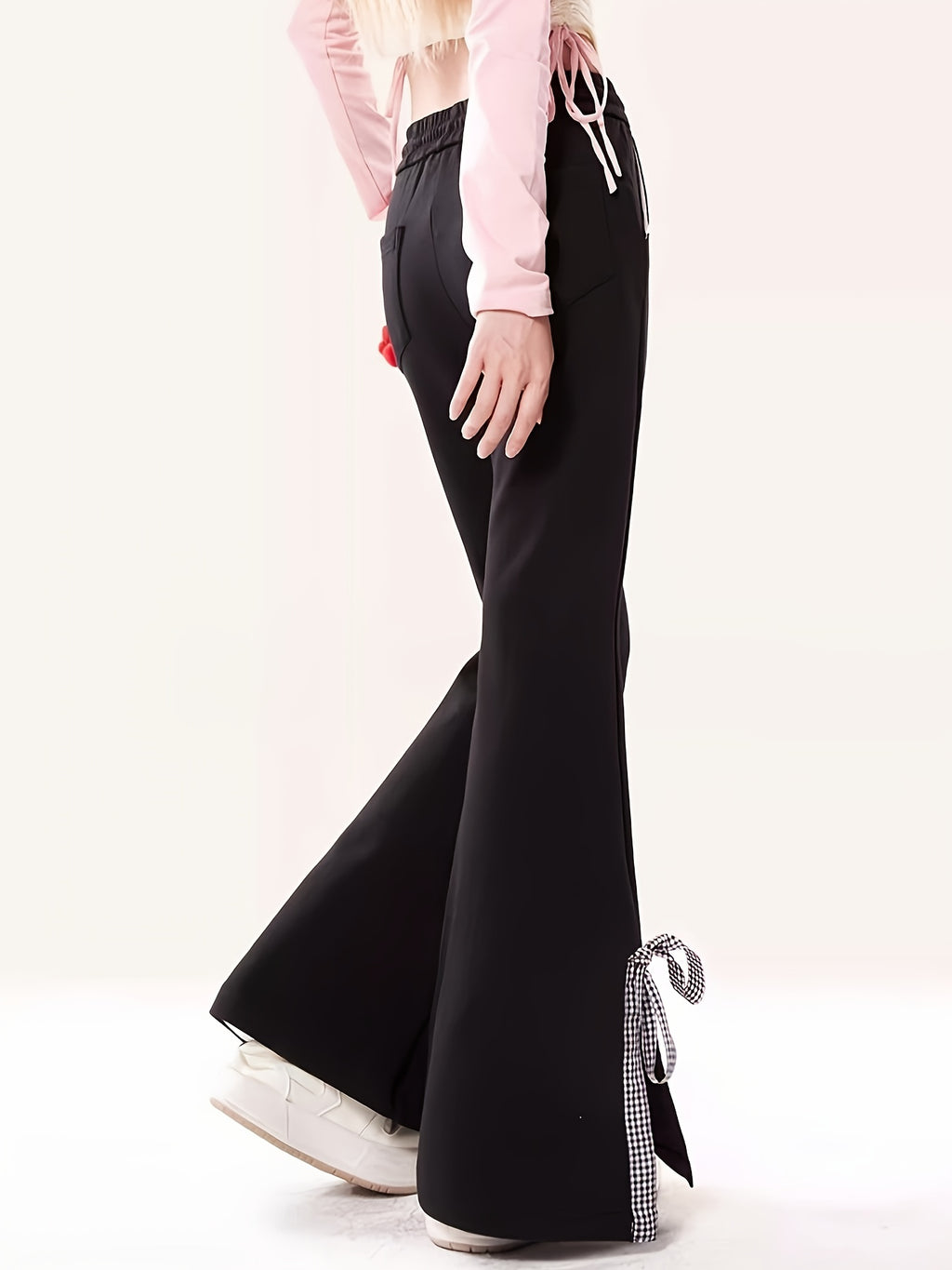 High-Waisted Flared Pants