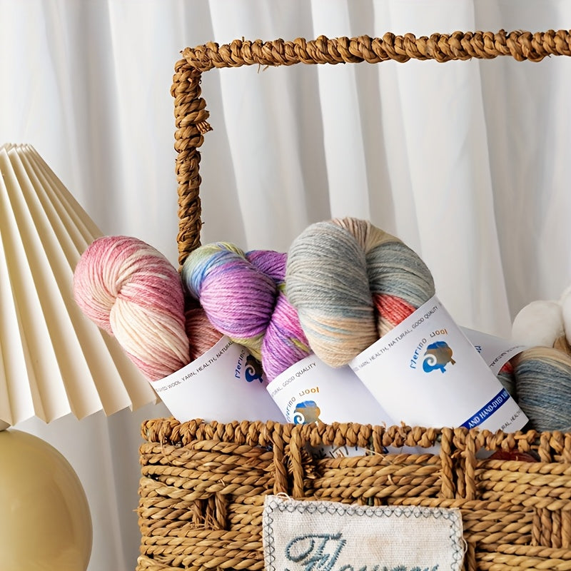 {3pcs} Hand-dyed Wool Yarn