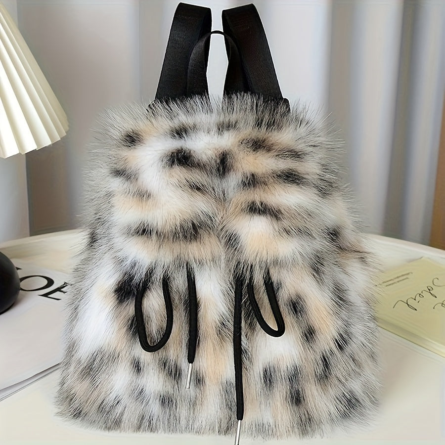 {1pc} Faux Fur Backpack