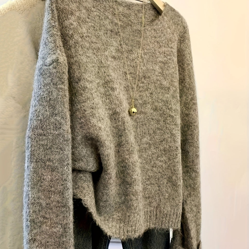 2025 New Christmas Casual Versatile Pullover Soft Short Sweater for Women Autumn Winter Base Layer