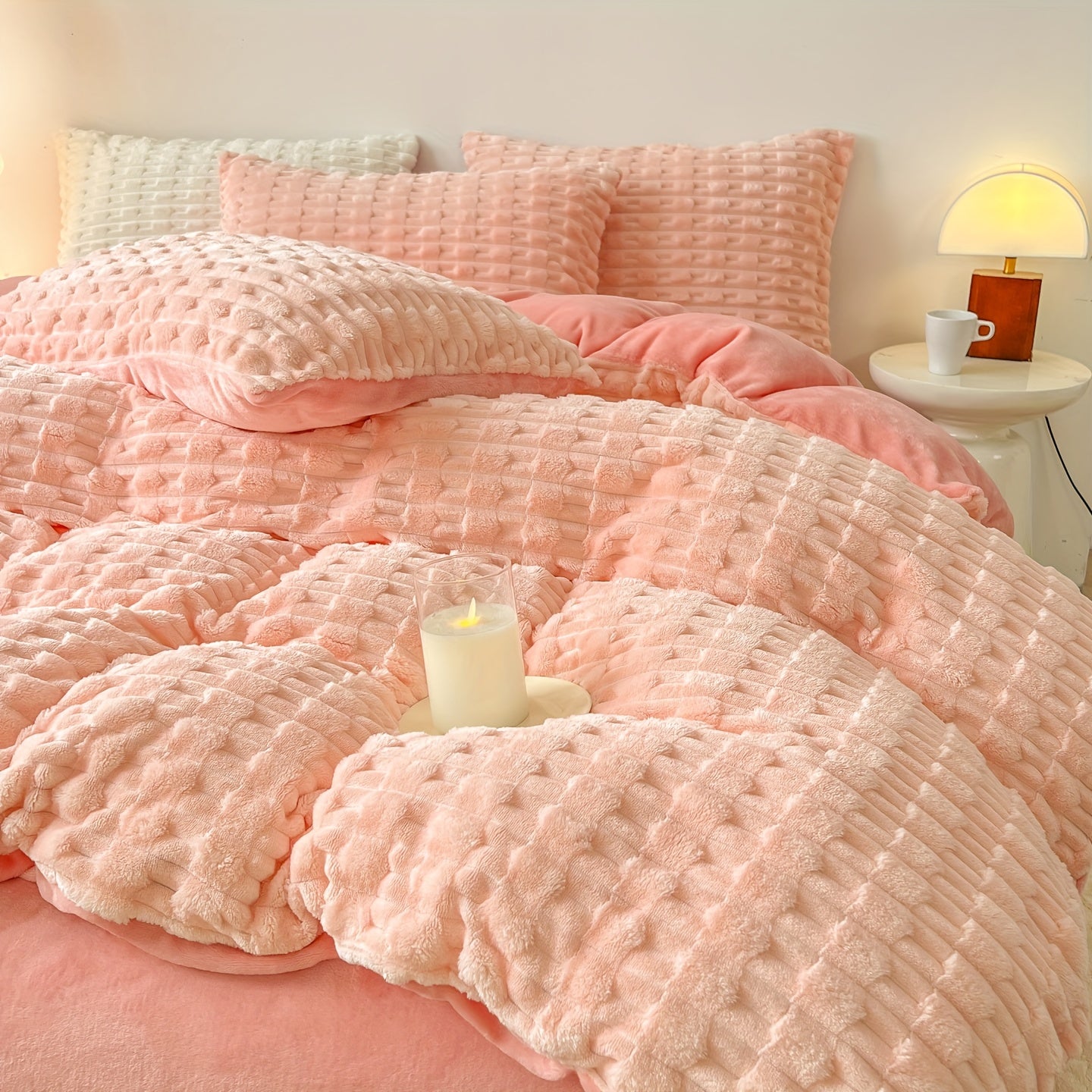 Solid Color Warm Duvet Cover Set