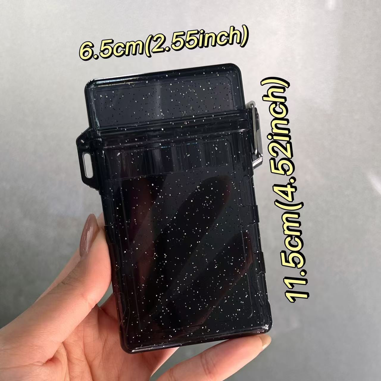 Black Smoke Case King Size Pre-Roll Cone Holder Case