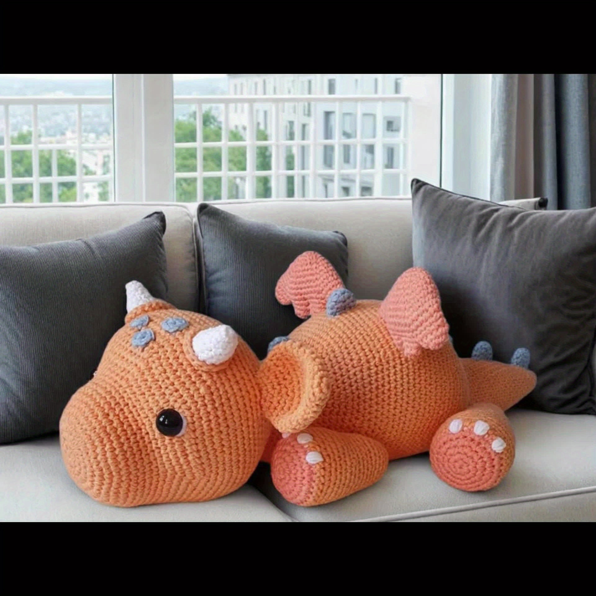 of Flame Mountain Fire Dragon Crochet Material Pack