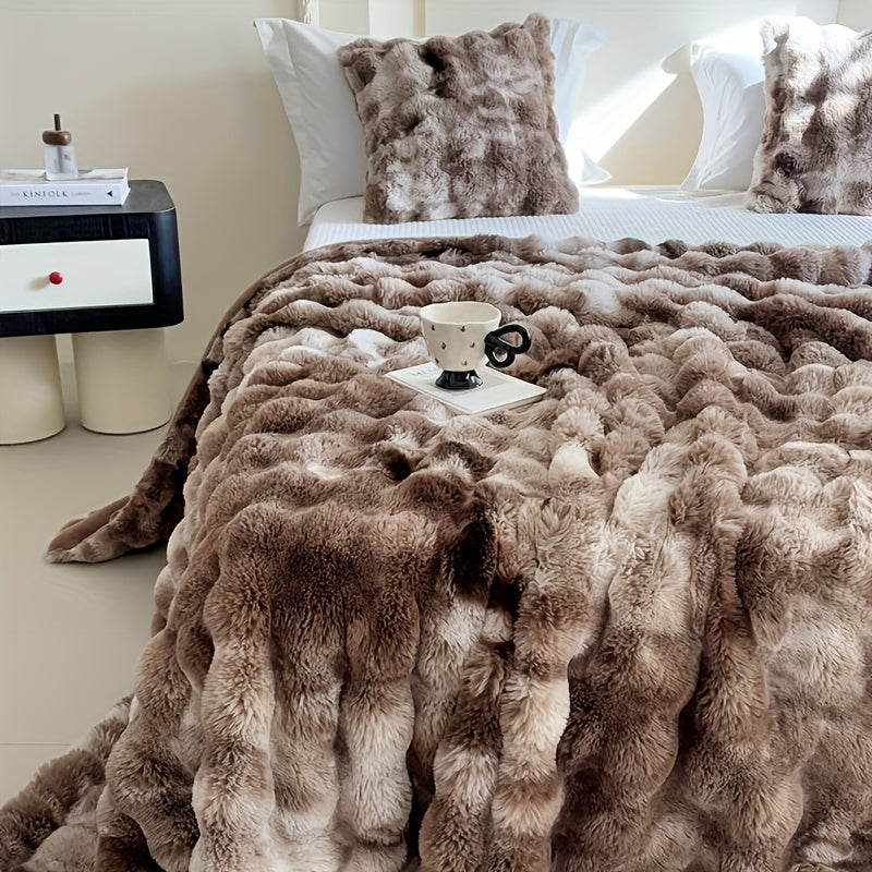 Faux Rabbit Fur Blanket