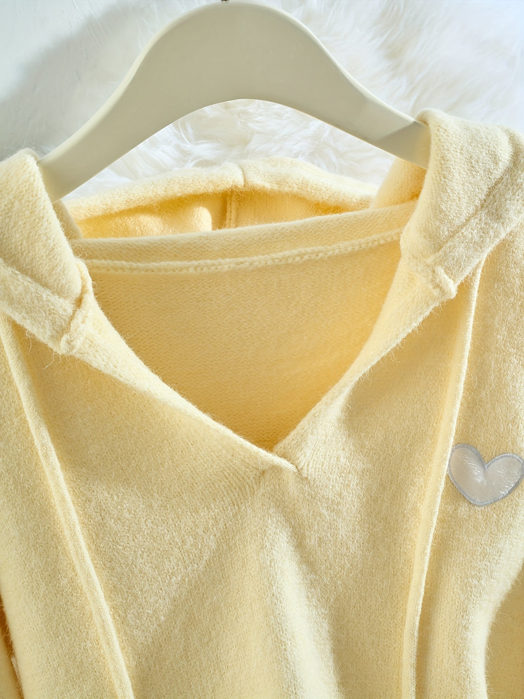 Women's Mustard Yellow Sweater - Elegant Hooded Pullover Sweater with Drawstring Hood, Soft Longline Top for Fall/Winter, Casual Chic Outfits (Non-Transparent Fabric), Cozy Autumn Apparel, Relaxed Fit, Medium Elasticity