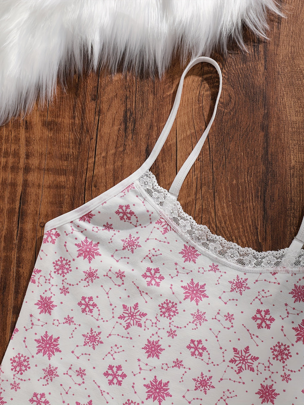 {3pcs} Lace Trim Floral & Striped Bikini-like Lingerie Set