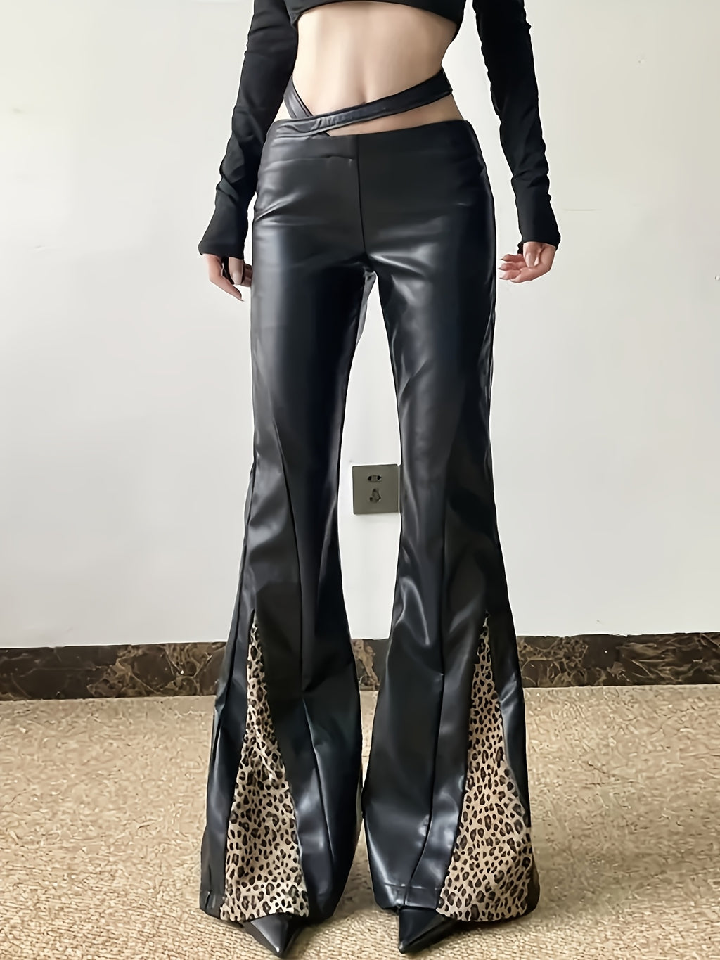 Leopard Detail Pants