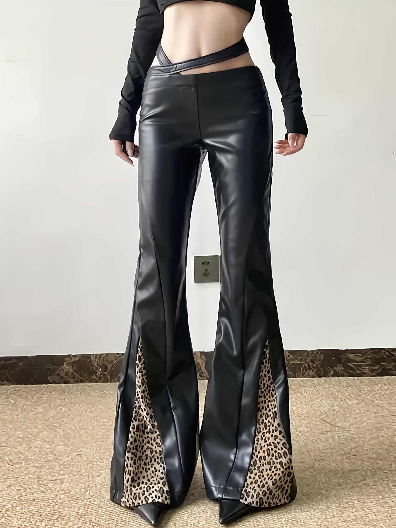 Leopard Detail Pants