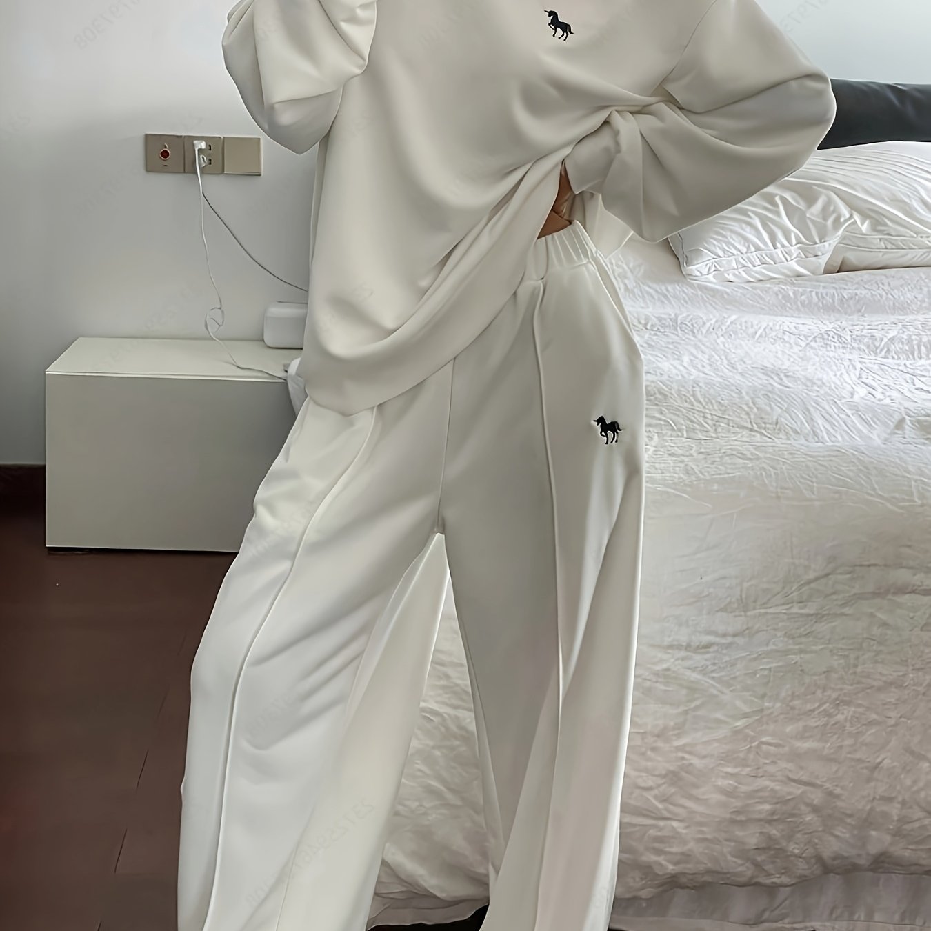 Casual Sweatshirt and Pants Set