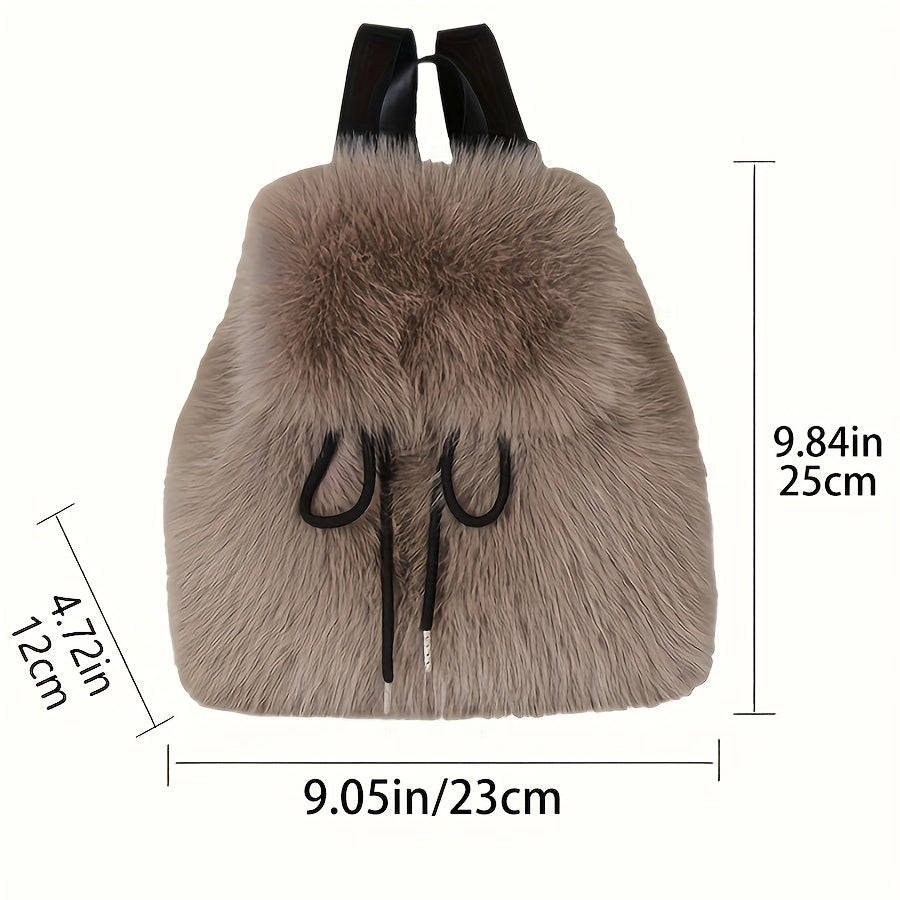 {1pc} Faux Fur Backpack