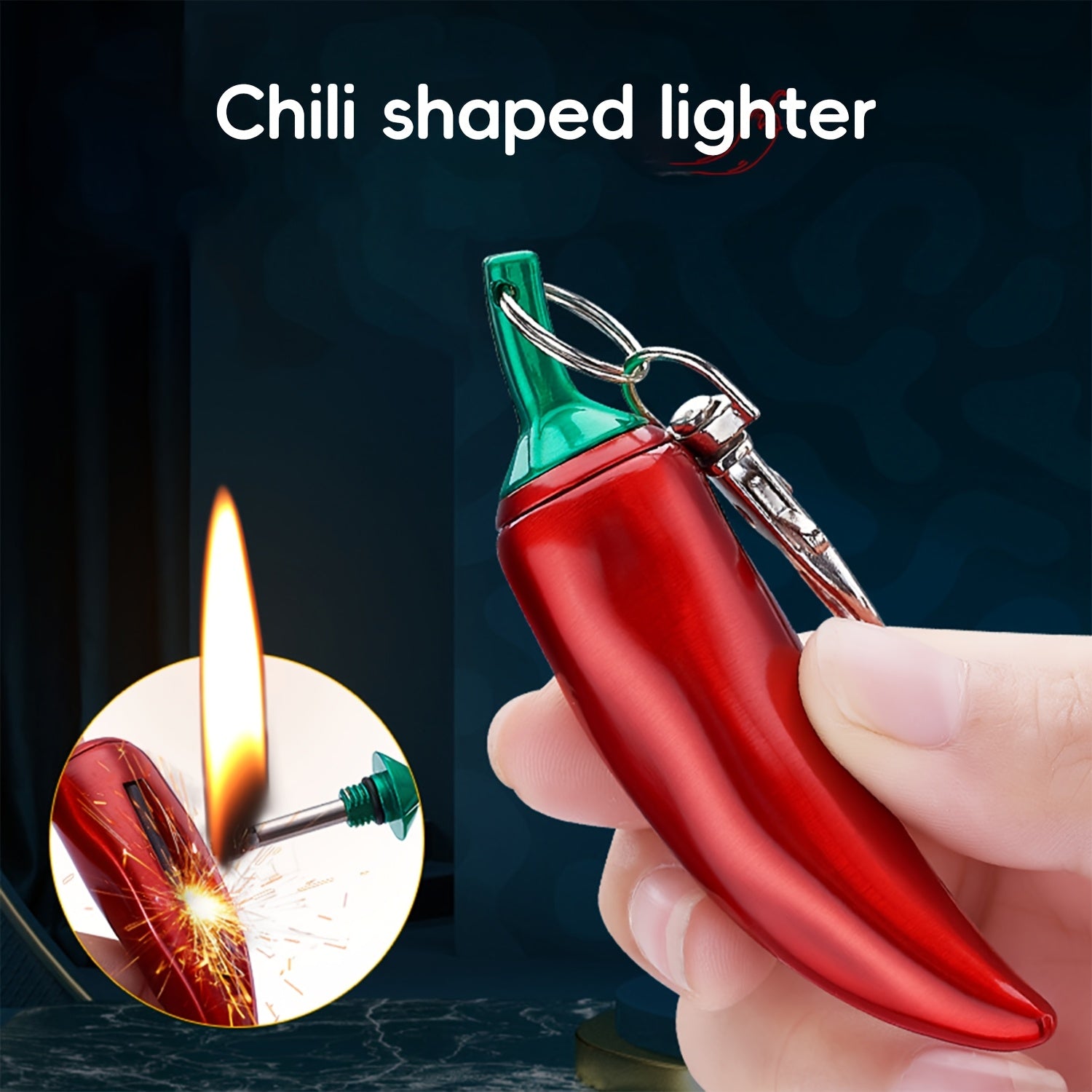 Metal Chili Shaped Lighter