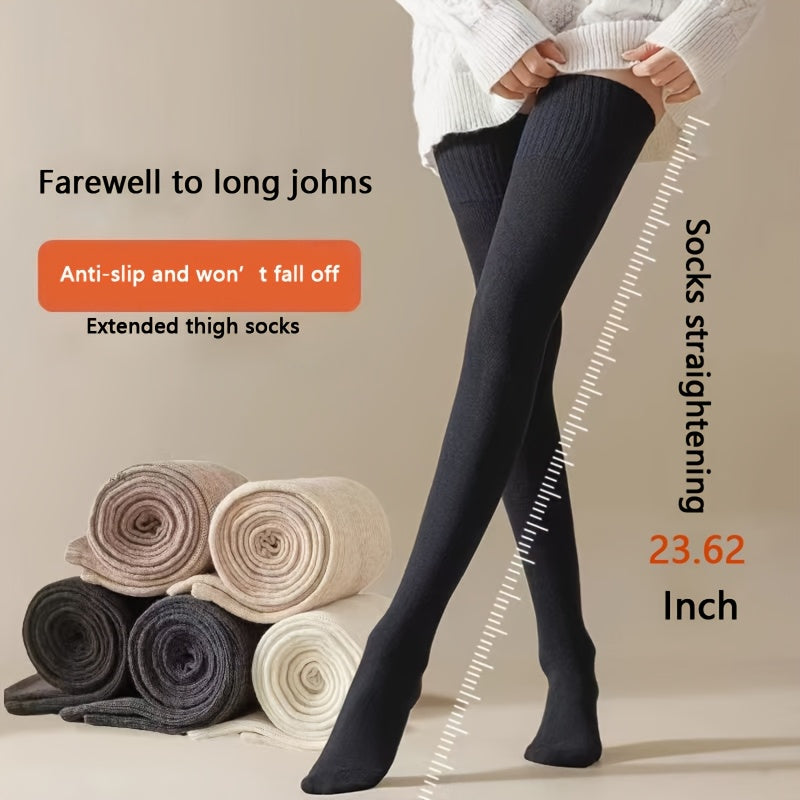 5 Pairs Autumn Winter Over-the-Knee Socks