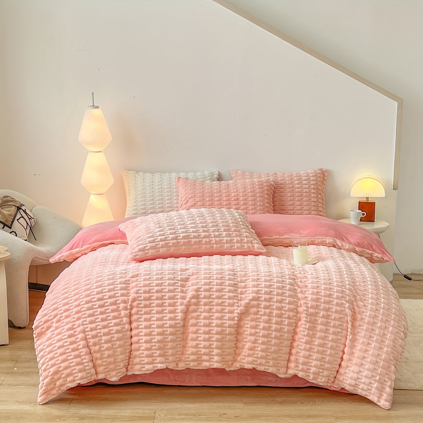 Solid Color Warm Duvet Cover Set