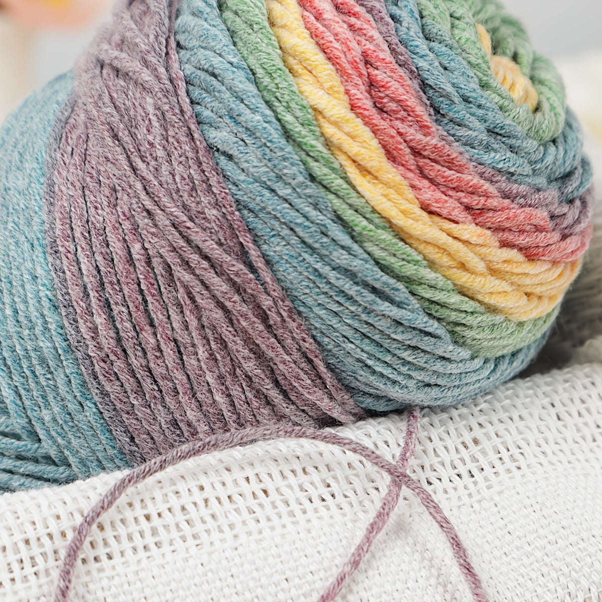 {2pcs} Rainbow Milk Yarn