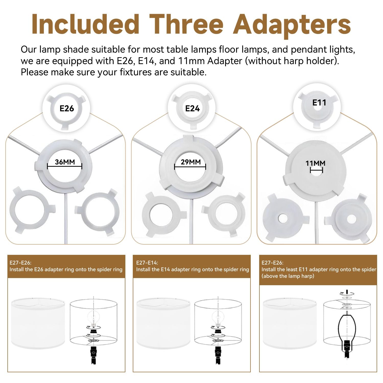 {2 Pack} Leopard Lampshades