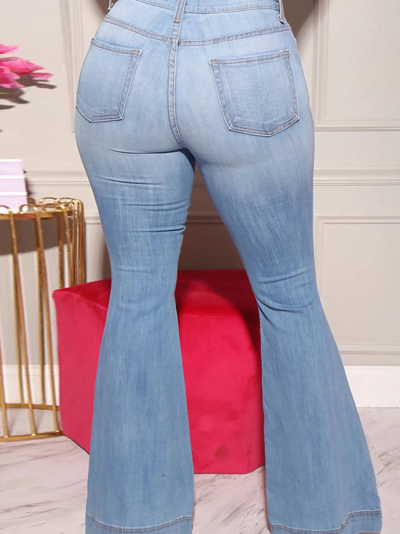 Distressed Flared Jeans