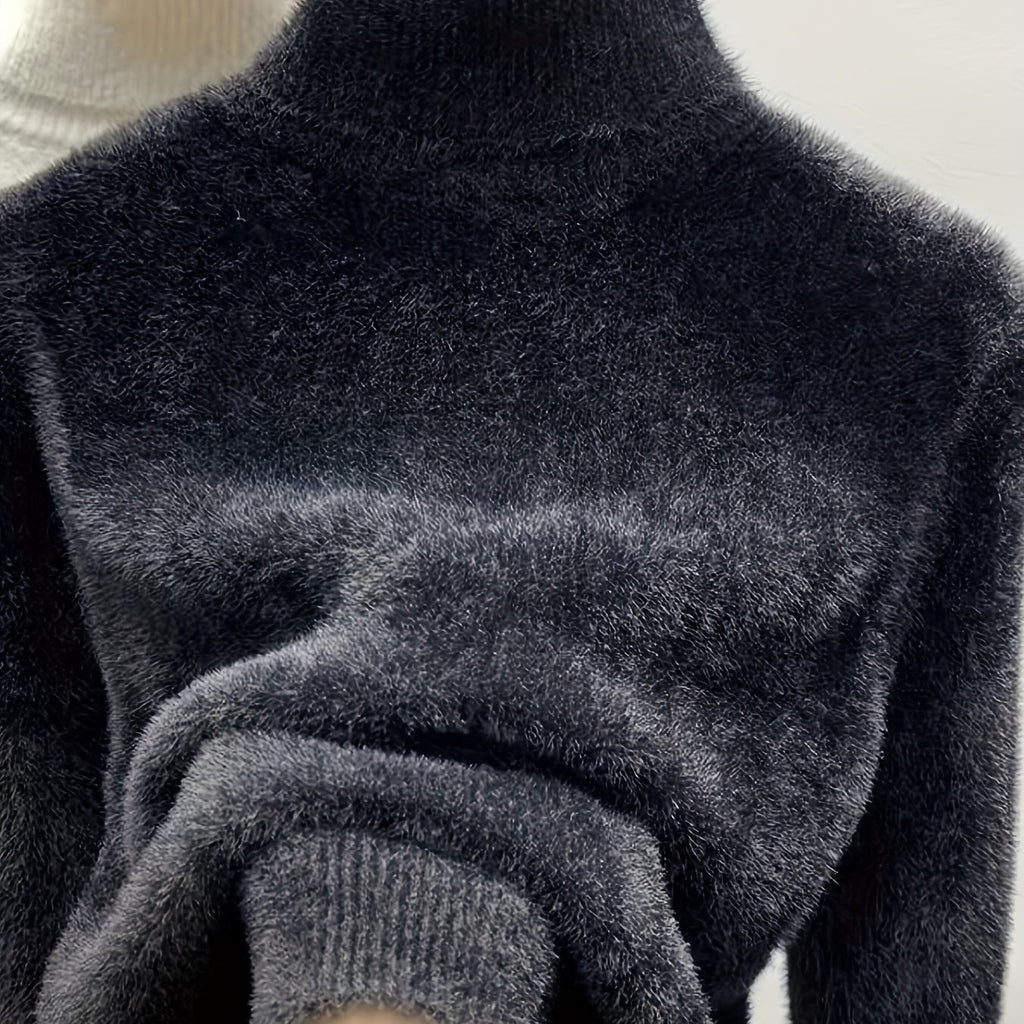 Faux Fur Turtleneck