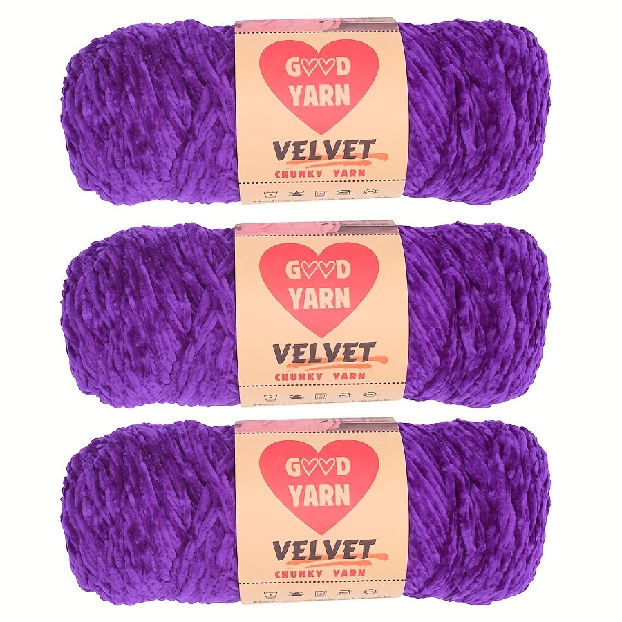 600g Big Chenille Velvet Yarn